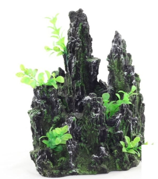 Mountain View Aquarium Ornament tree house Cave Bridge fish tank decoration #13-0