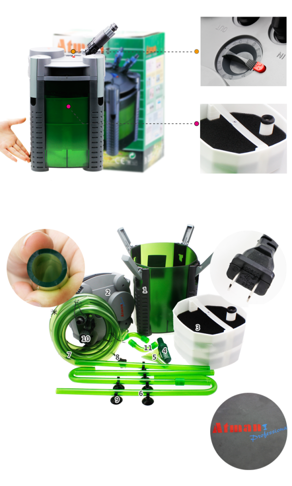 ATMAN aquarium canister external filter AT-3336-59